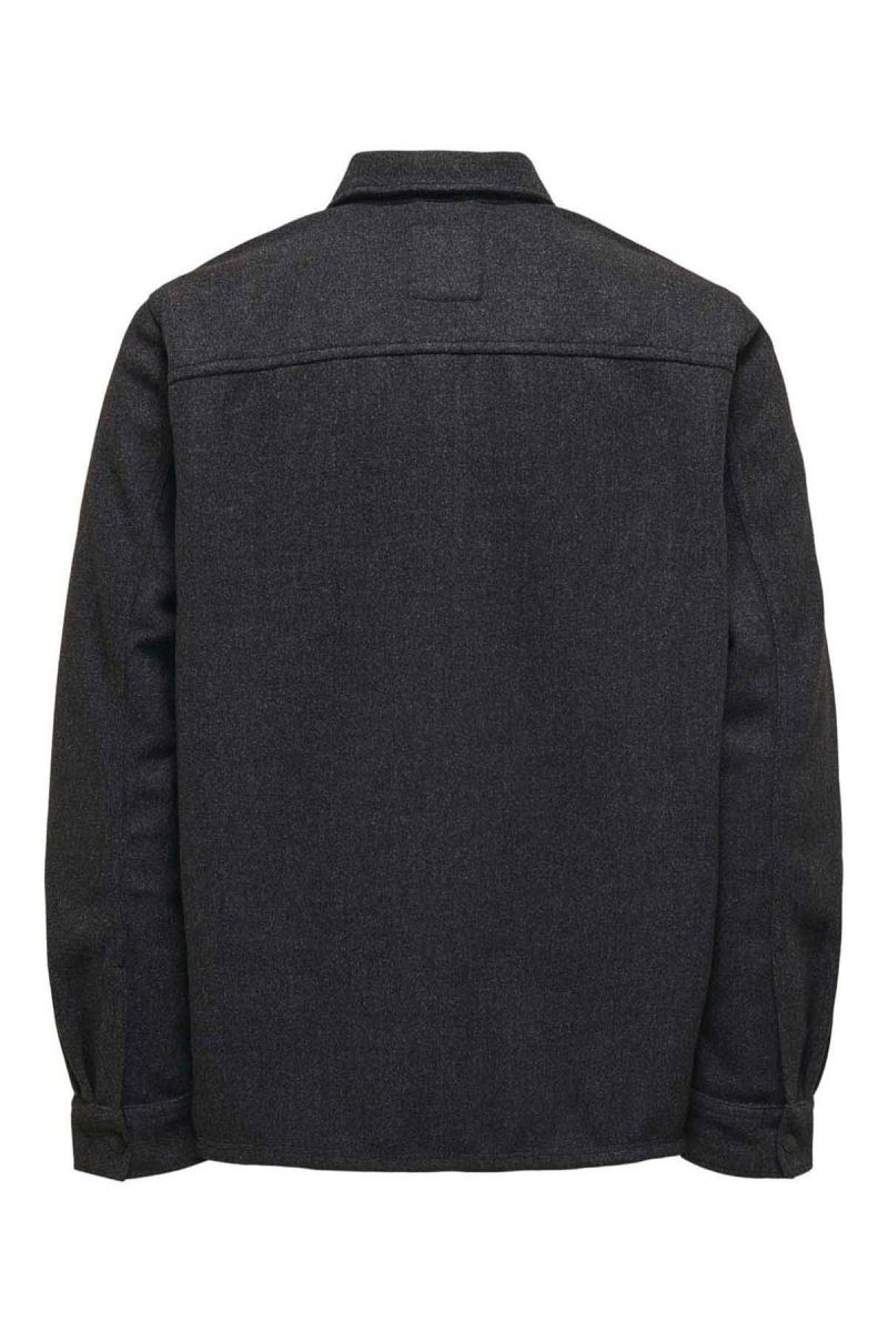 Only & Sons Erkek Onsash Regular Fit Çift Cep Gömlek 22023564 Siyah - 7