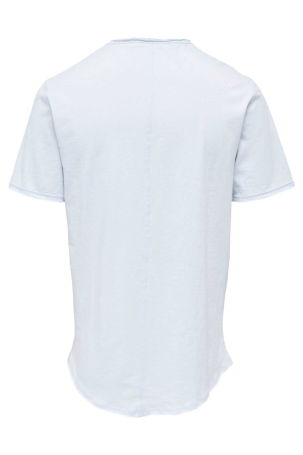 Only & Sons Erkek Onsbenne Bisiklet Yaka T-Shirt 22017822 Açık Mavi - 7