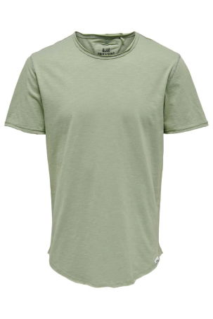 Only & Sons Erkek Onsbenne Bisiklet Yaka T-Shirt 22017822 Yeşil - 6