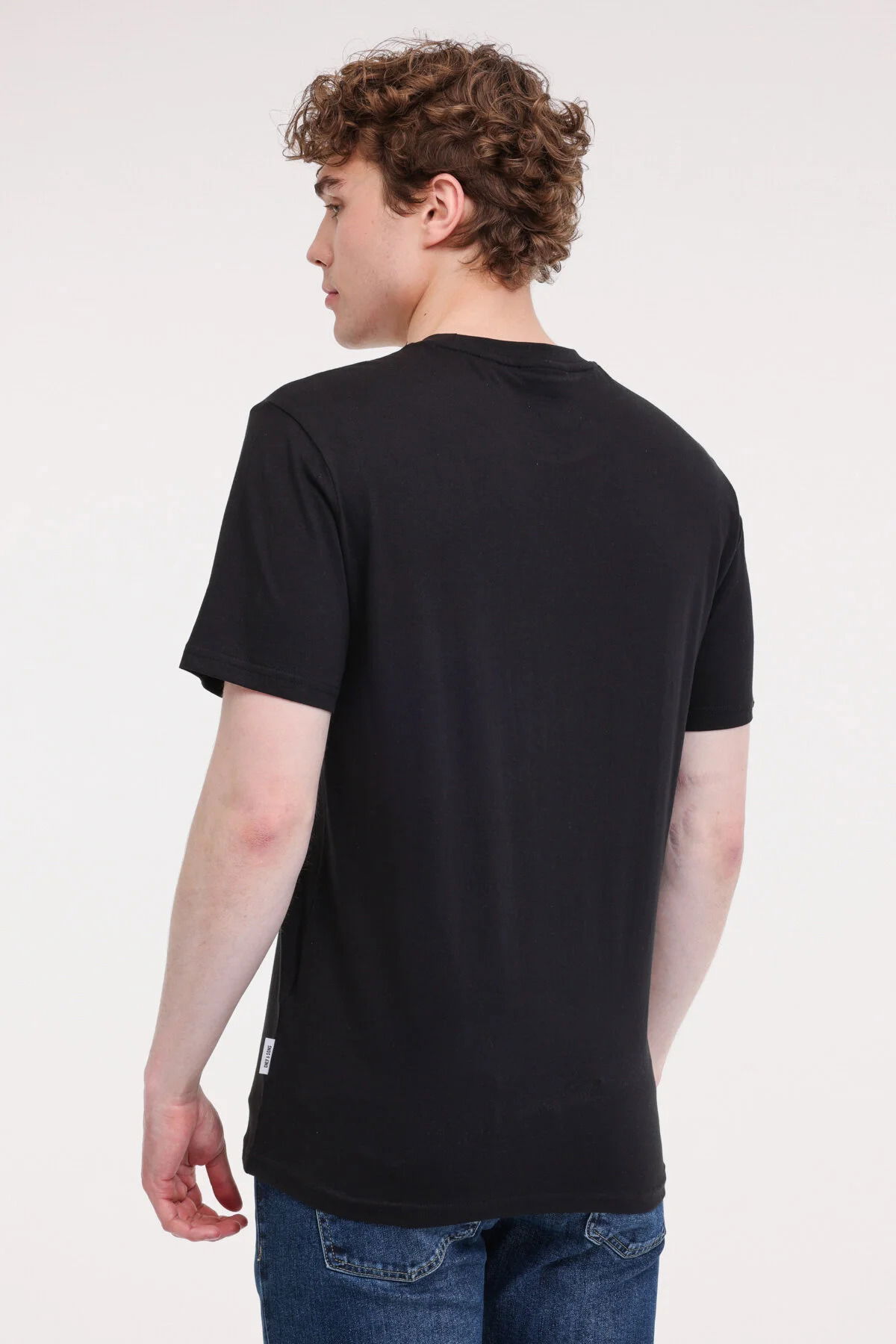 Only & Sons Erkek Onspalm Rahat Kalıp Kısa Kollu %100 Pamuk T-Shirt 22034497 Siyah - 4