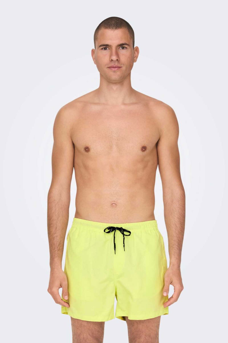 Only & Sons Erkek Onsted Deniz Şortu 22021832 Limon 