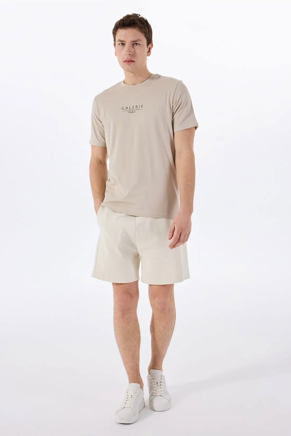 Only & Sons Erkek Onsvısta Rahat Kalıp Kısa Kollu %100 Pamuk T-Shirt 22034498 Bej - 2