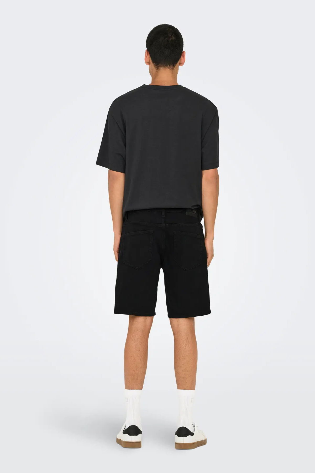 Only & Sons Erkek Onsweft Regular Fit Jean Şort 22032927 Siyah - 4