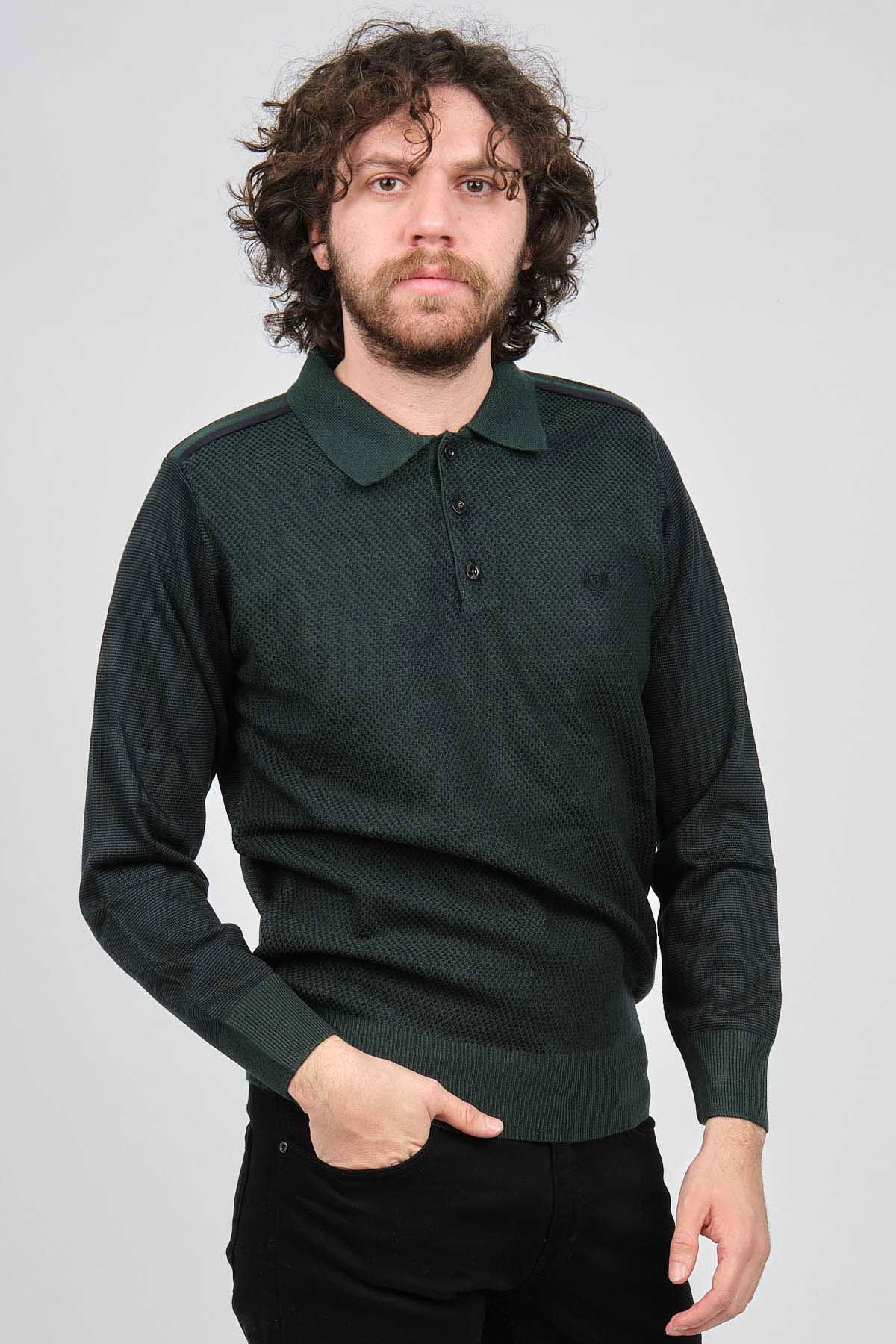 Pelikan Erkek Polo Yaka Kazak 1577412 Yeşil - 1