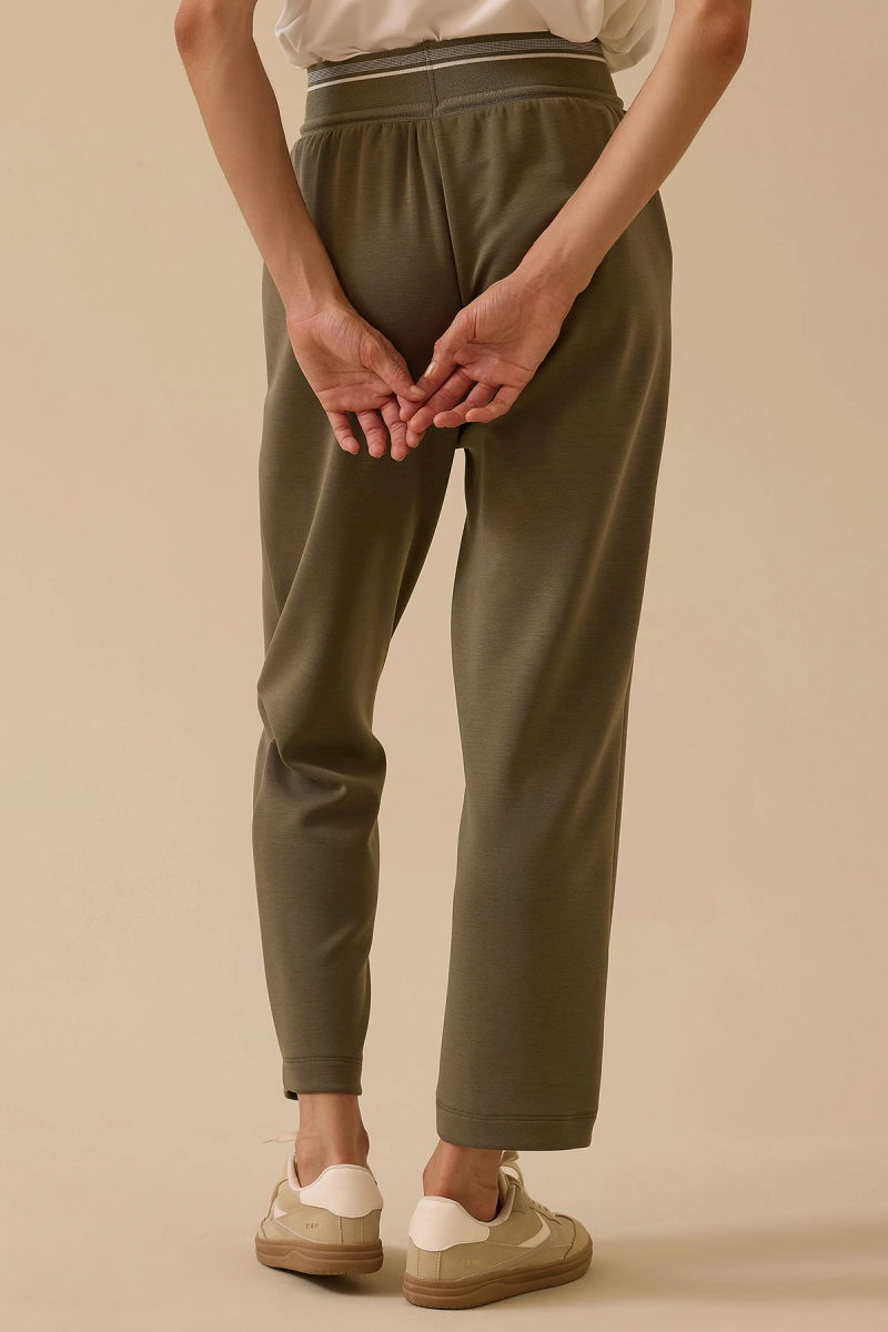 Seçil Kadın Elastik Bel Cepli Pantolon 0031 Haki - 4