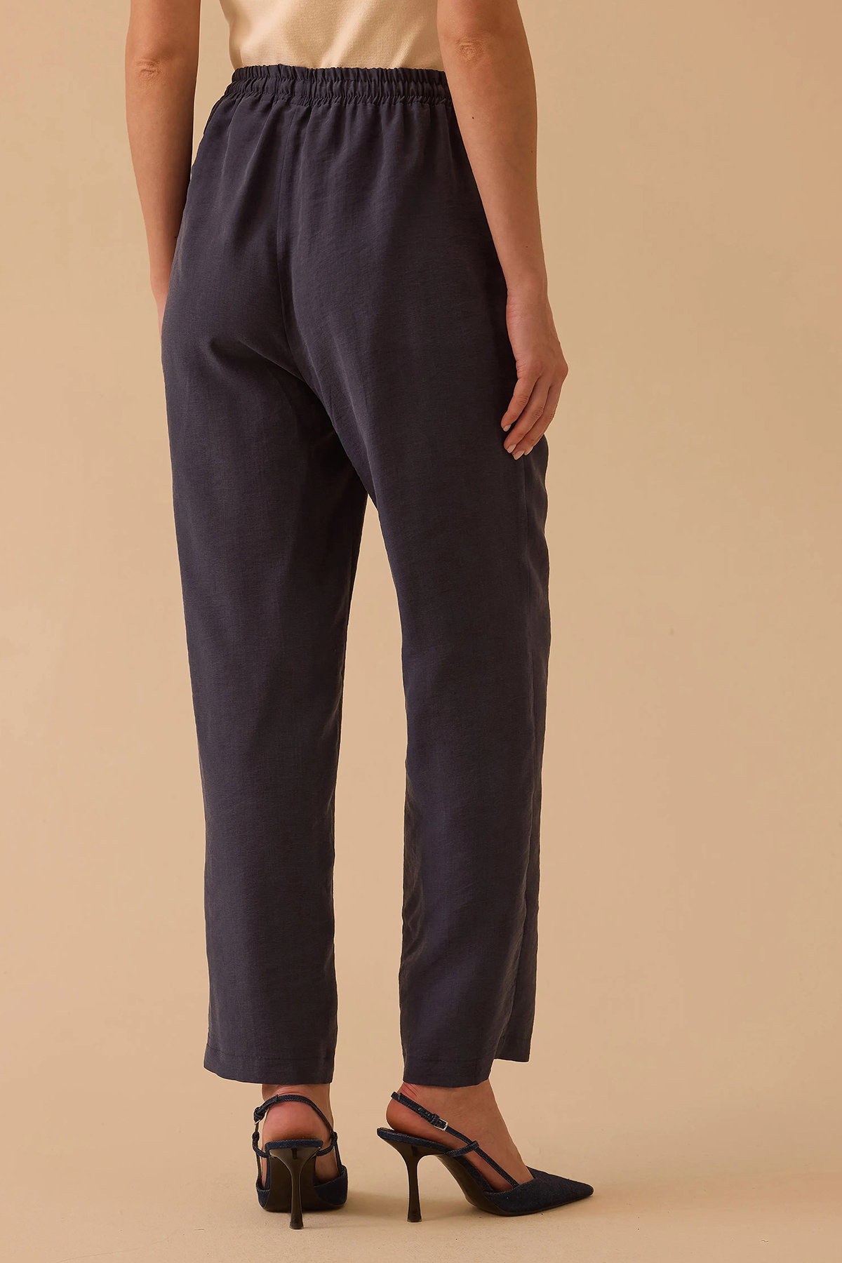 Seçil Kadın Havuç Kesim Modal Pantolon 1022 Indigo - 3