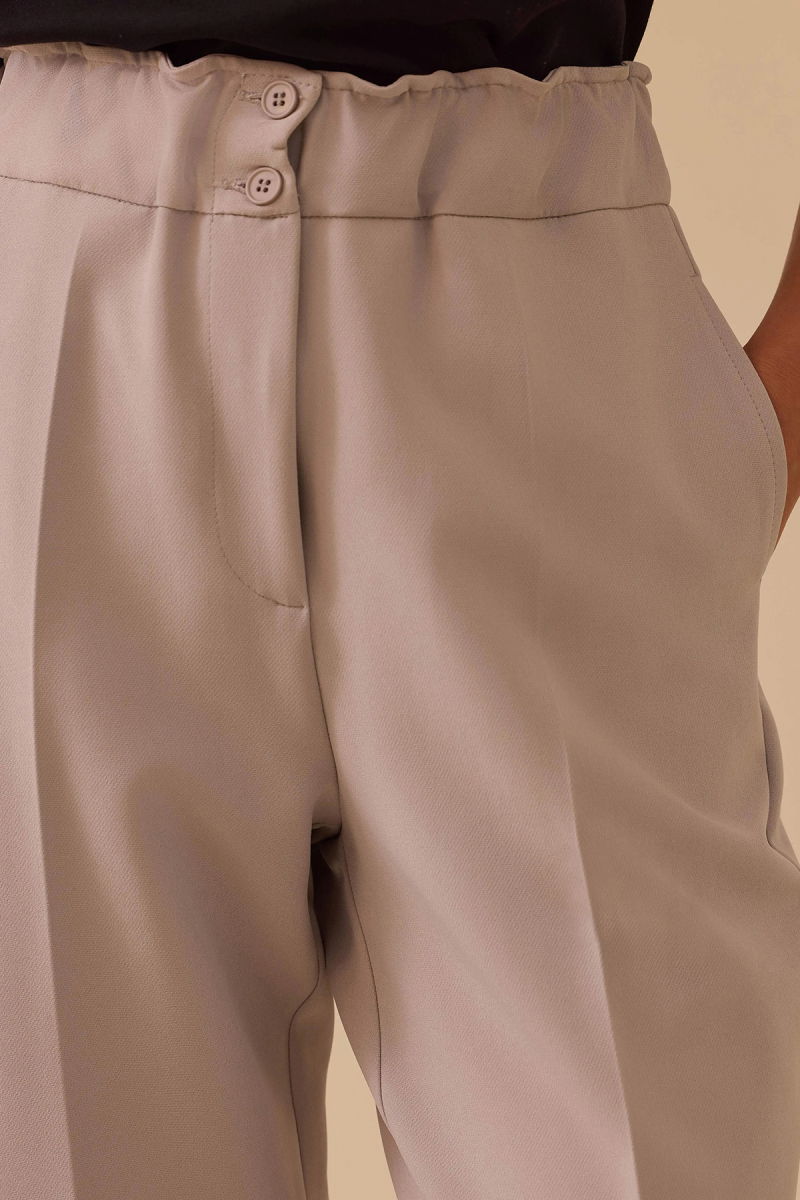 Seçil Kadın Havuç Kesim Pantolon 0036 Gri - 3