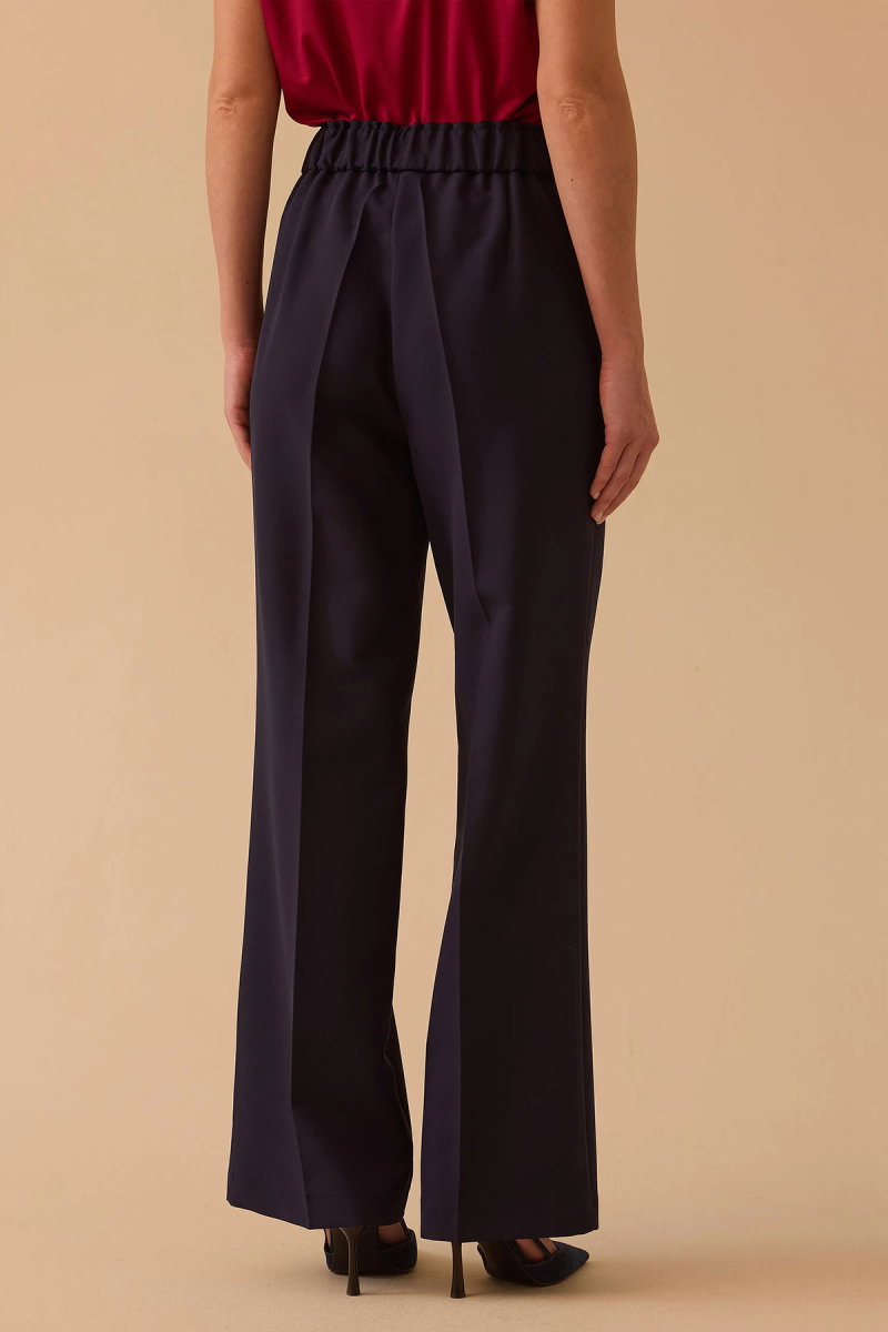 Seçil Kadın Lena Boru Paça Pantolon 0036 Lacivert - 4