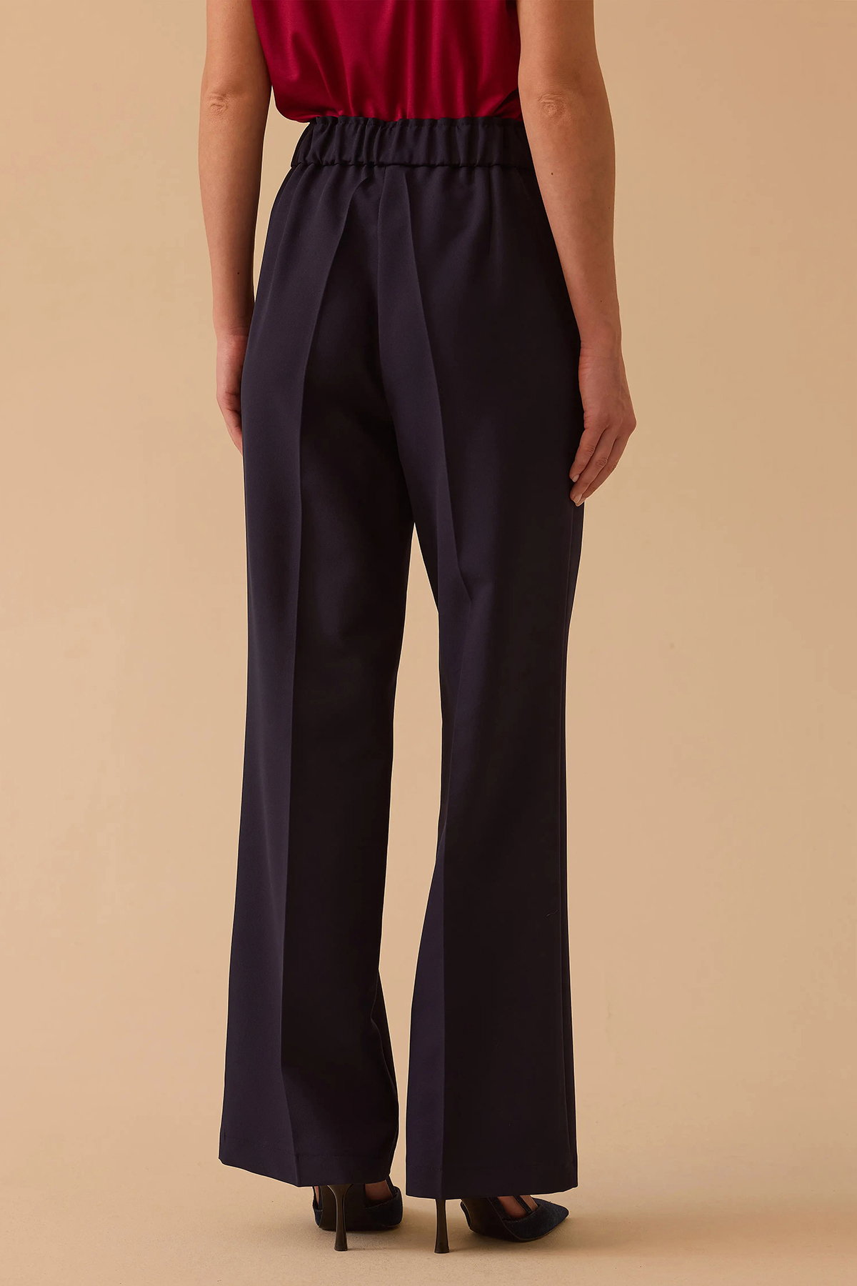 Seçil Kadın Lena Boru Paça Pantolon 0036 Lacivert - 4