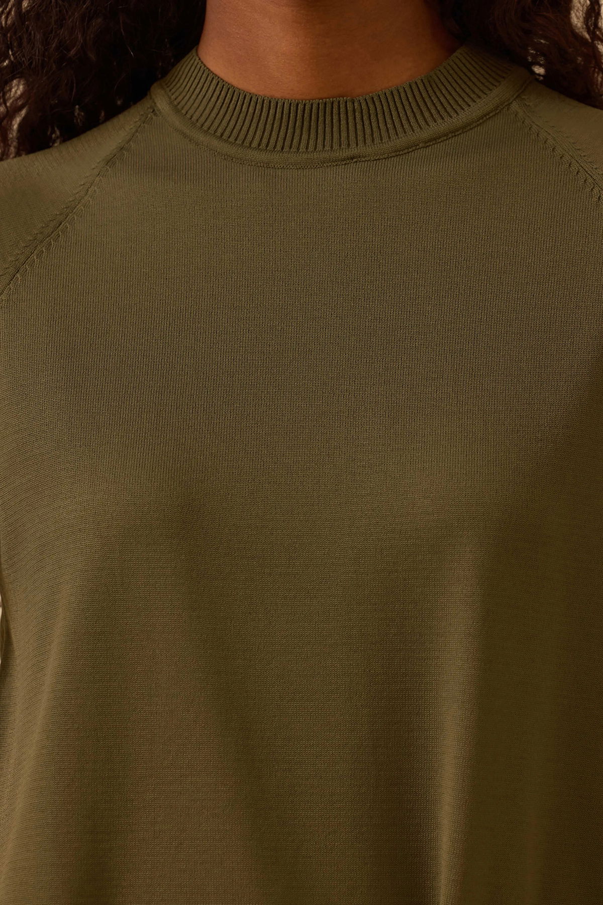 Seçil Kadın Uzun Kollu Basic Triko Tunik 1005 Haki - 3