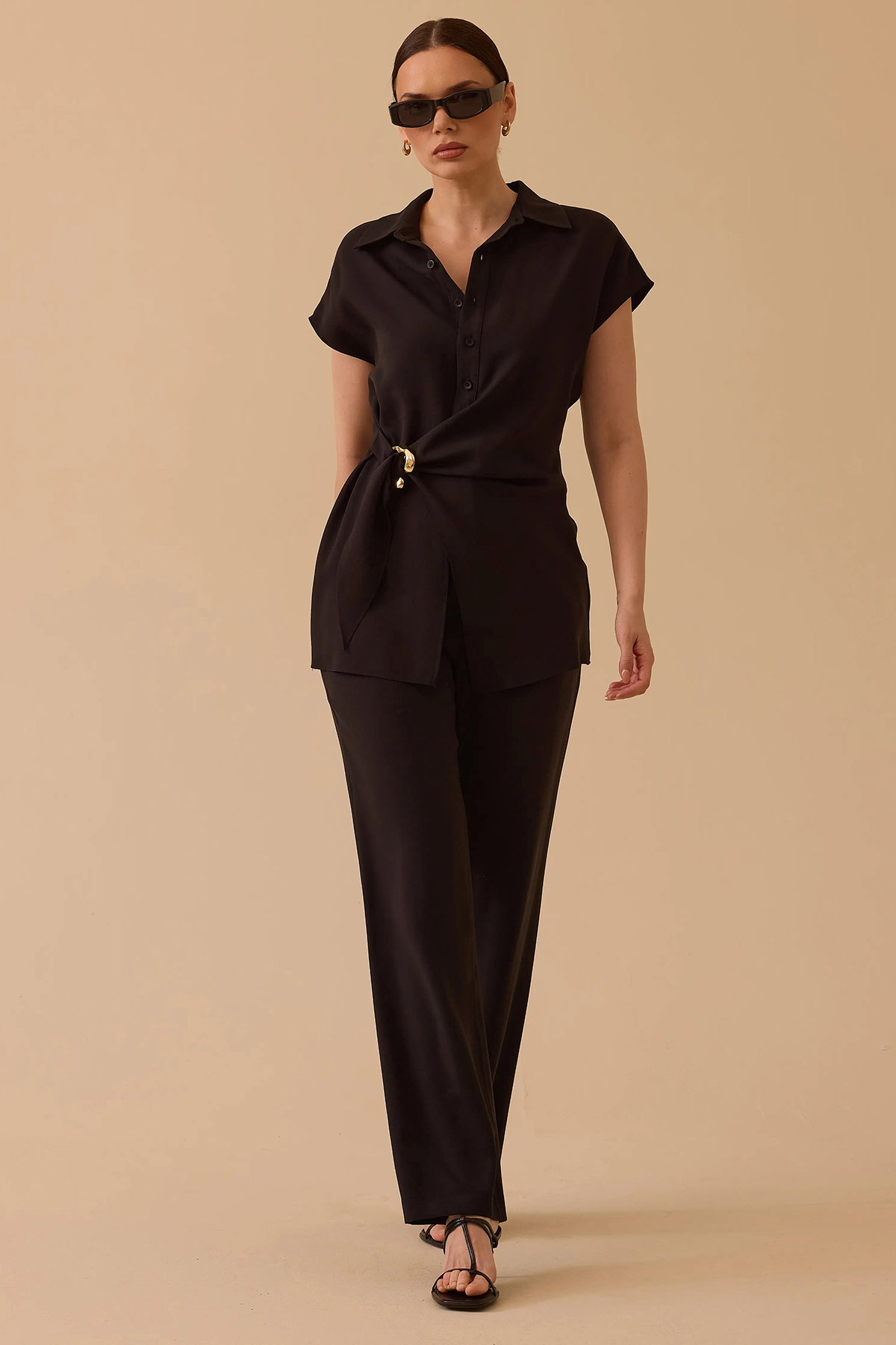 Seçil Kadın Yüksek Bel Tam Boy Pantolon 0005 Siyah - 1