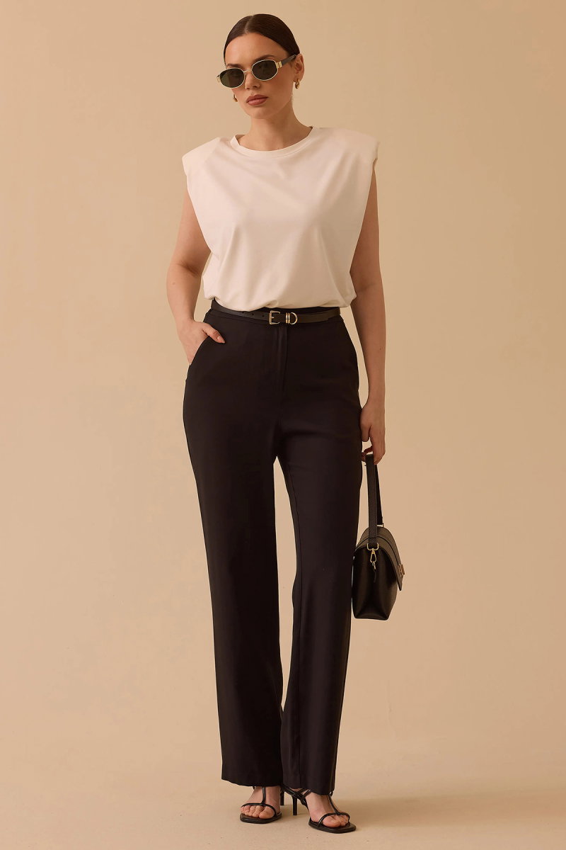 Seçil Kadın Yüksek Bel Tam Boy Pantolon 0005 Siyah - 2