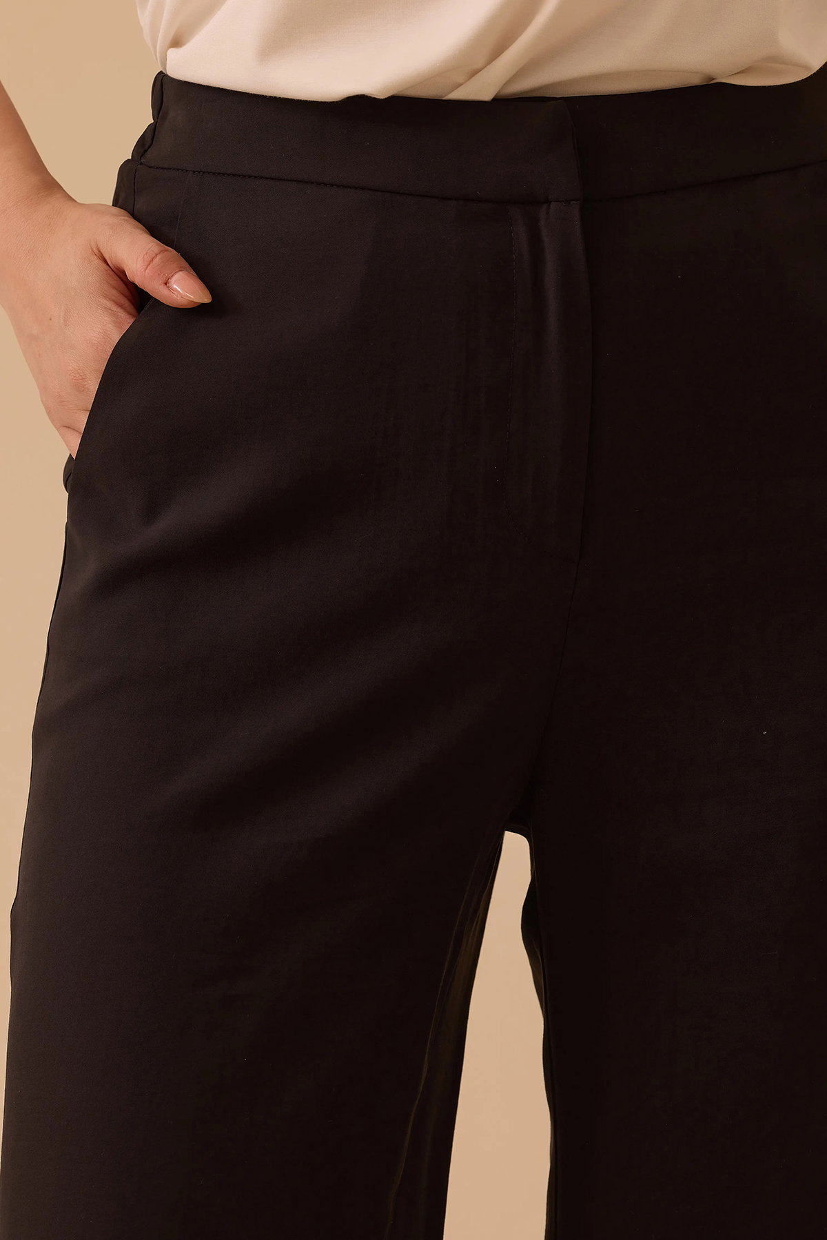 Seçil Kadın Yüksek Bel Tam Boy Pantolon 0005 Siyah - 3