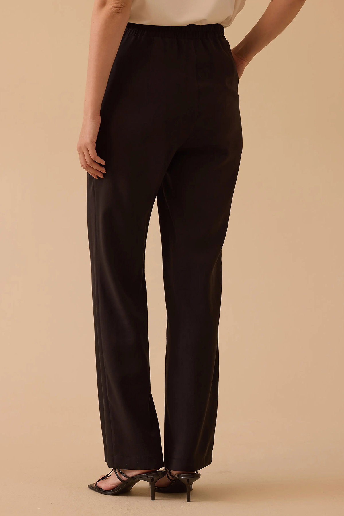 Seçil Kadın Yüksek Bel Tam Boy Pantolon 0005 Siyah - 4