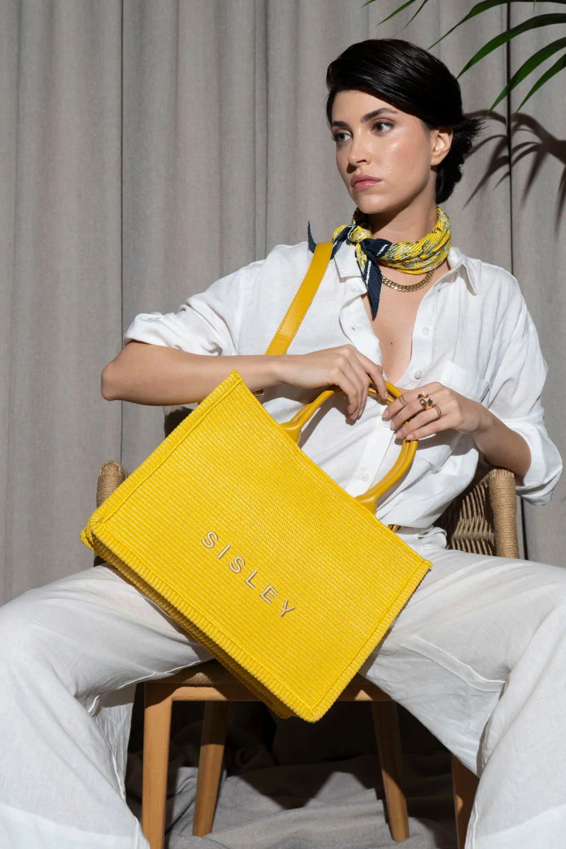 Sisley Kadın El Çantası SLY120 Sarı - 2