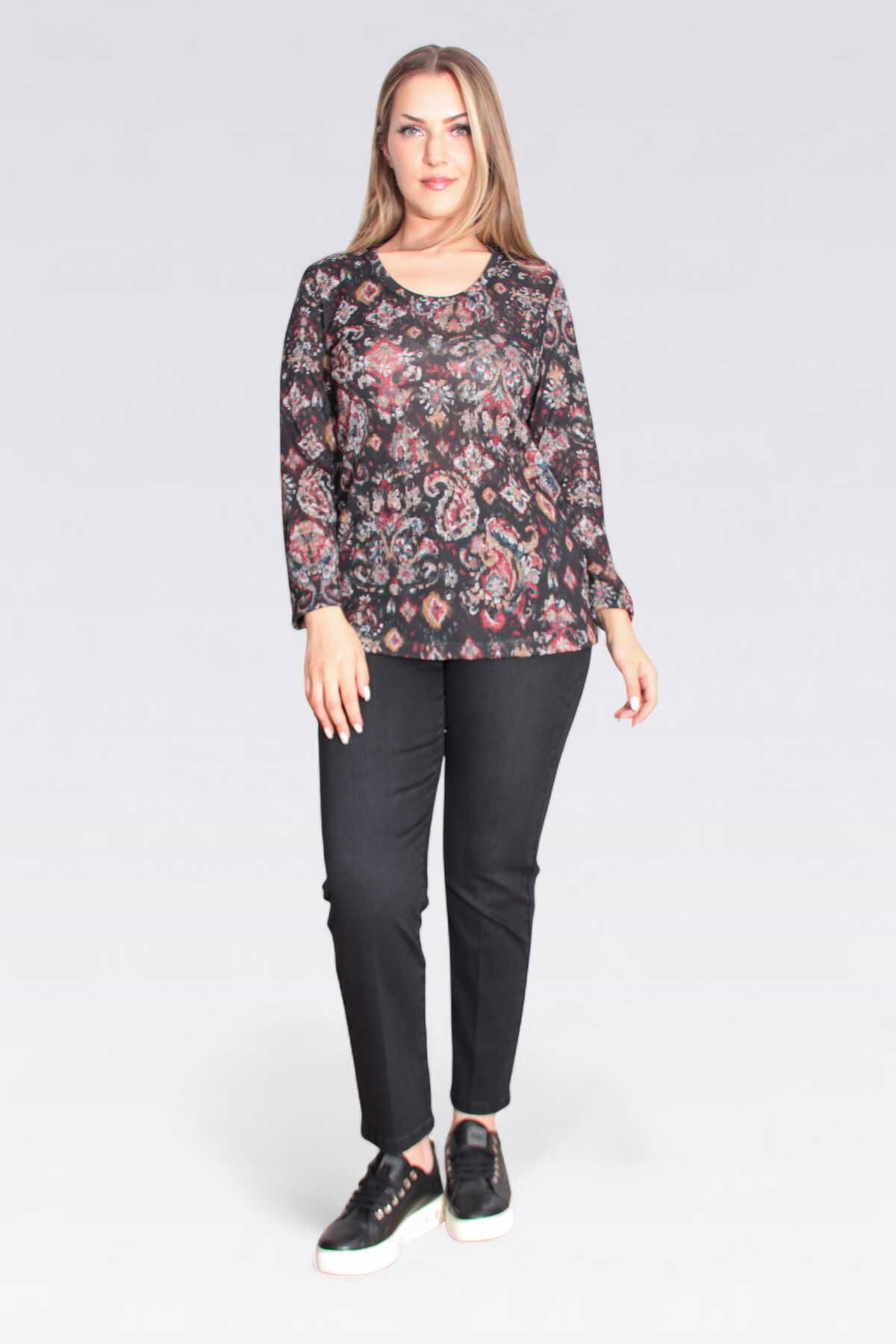 Tolga Saraçoğlu Kadın Dar Paça Bilek Boy Kot Pantolon 30296 Siyah - 1