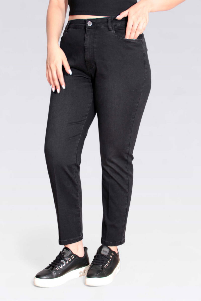 Tolga Saraçoğlu Kadın Dar Paça Bilek Boy Kot Pantolon 30296 Siyah - 2