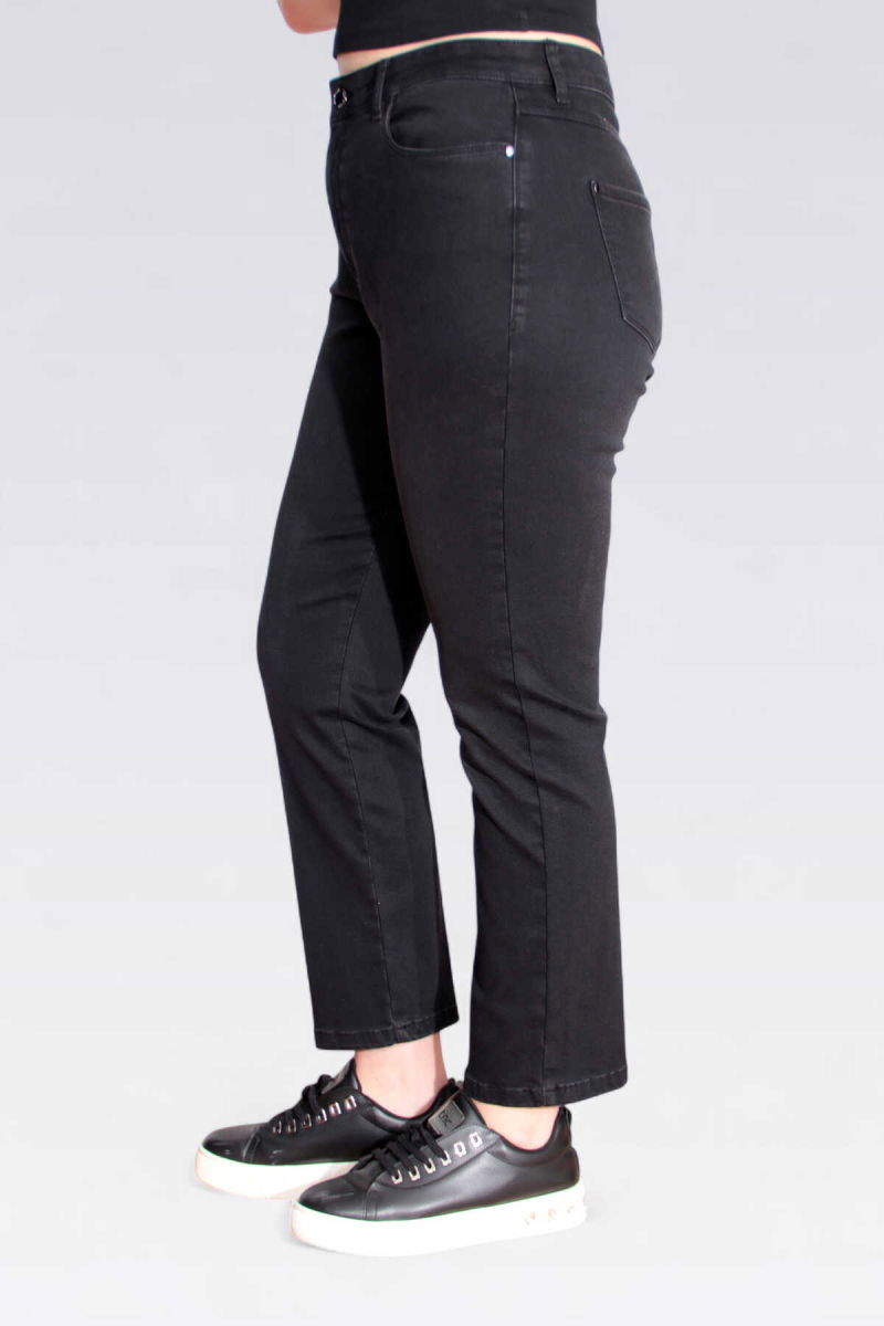 Tolga Saraçoğlu Kadın Dar Paça Bilek Boy Kot Pantolon 30296 Siyah - 3