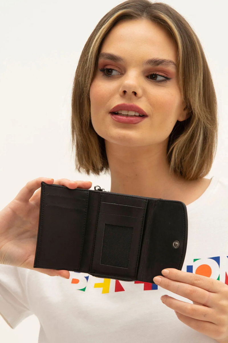 United Colors of Benetton Kadın Cüzdan BNT_1299 Siyah - 2