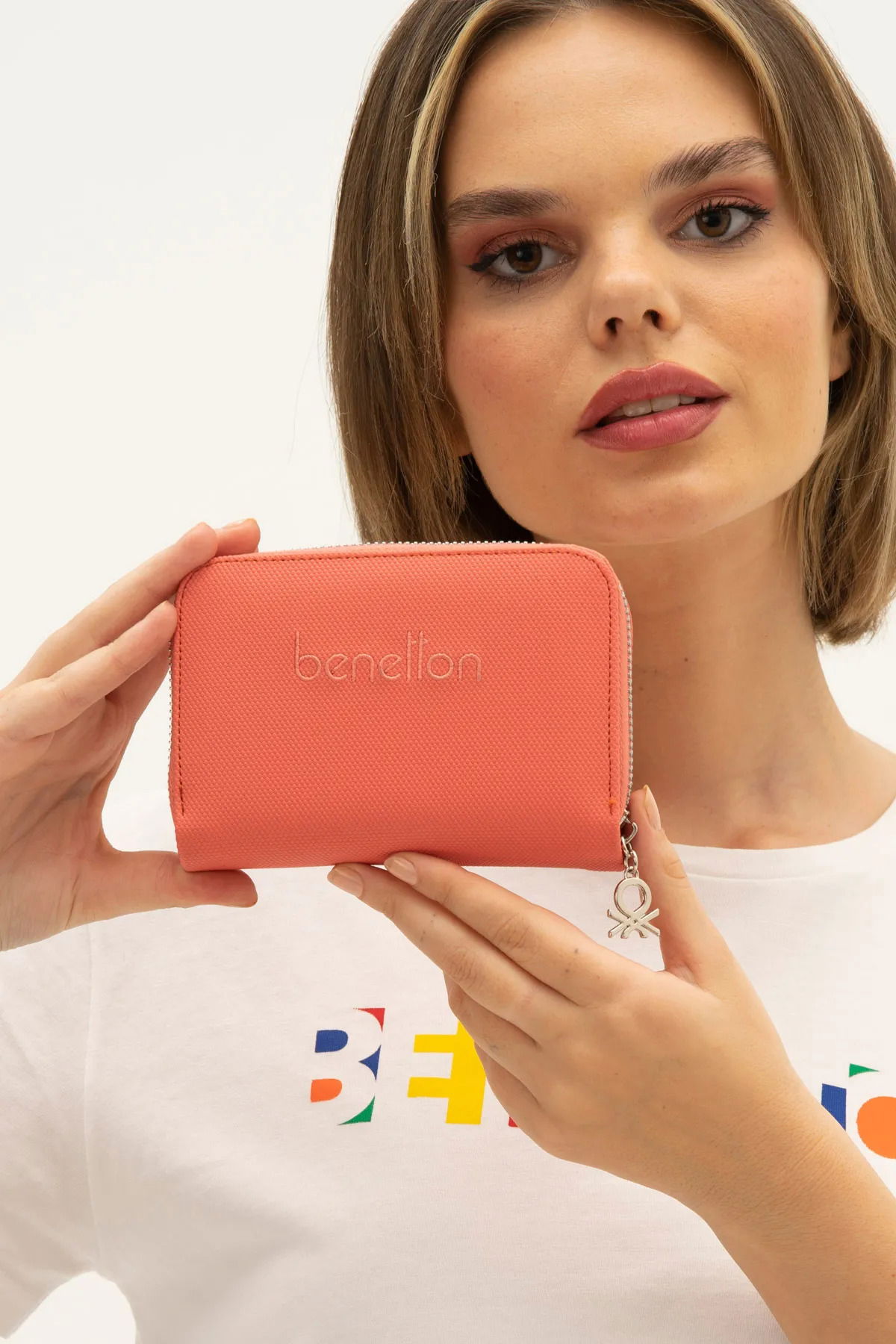 United Colors of Benetton Kadın Cüzdan BNT_1303 Mercan - 1