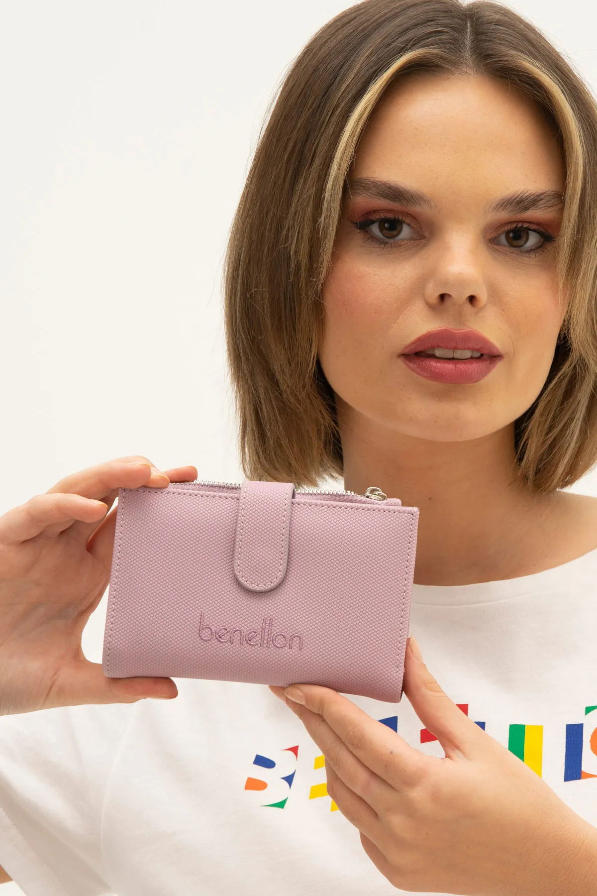 United Colors of Benetton Kadın Cüzdan BNT1300 Lila - 1