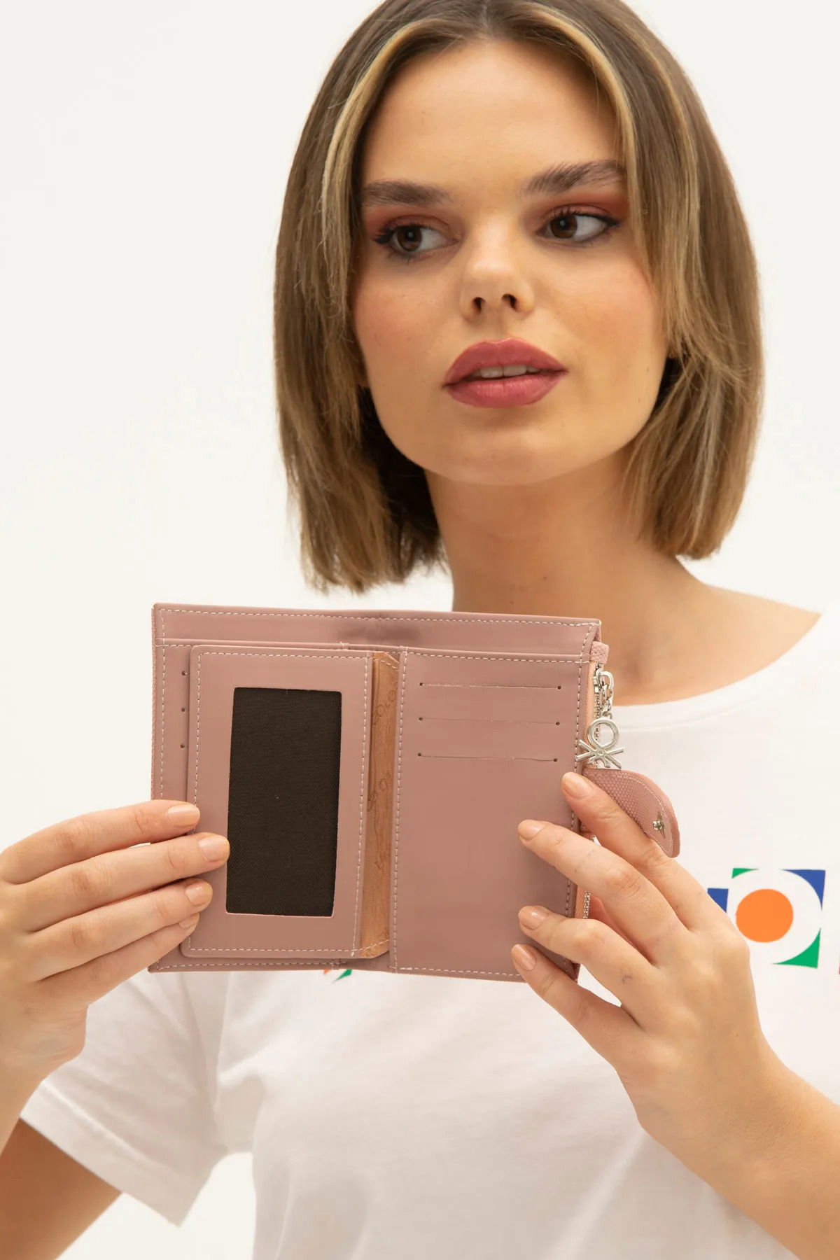 United Colors of Benetton Kadın Cüzdan BNT1300 Pudra - 2