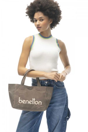 United Colors of Benetton Kadın El Çantası BNT1102 Kahverengi - 1