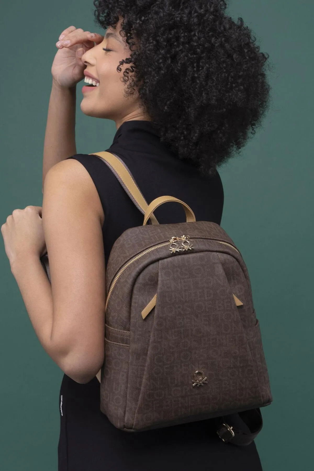 United Colors of Benetton Kadın Sırt Çantası BNT1281 Kahverengi - 1