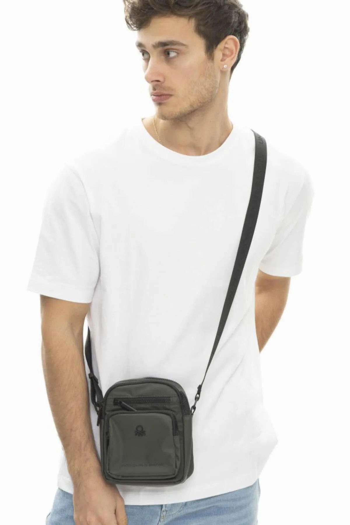 United Colors of Benetton Unisex Çapraz Çanta BNT903 Haki - 1