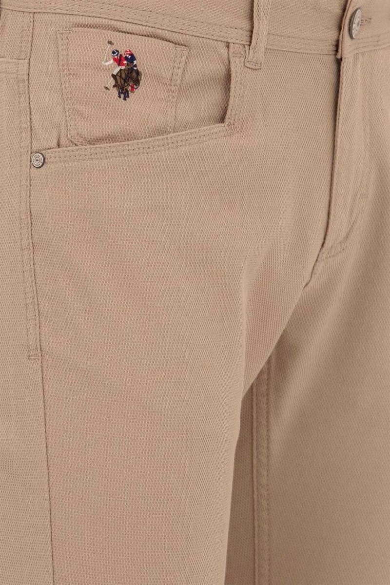 U.S. Polo Assn. Erkek Likralı Pantolon 1600040 Camel - 2