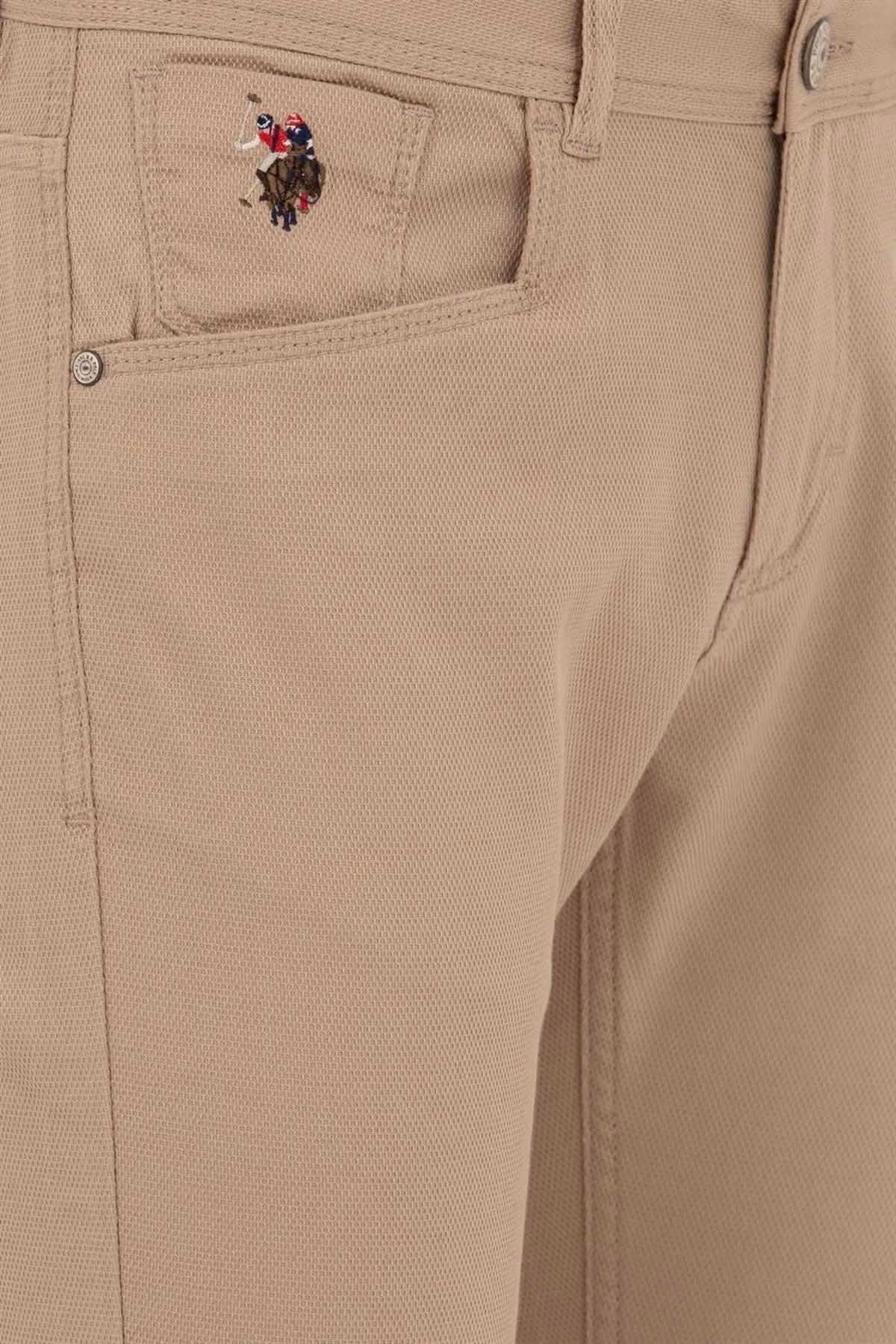 U.S. Polo Assn. Erkek Likralı Pantolon 1600040 Camel - 2