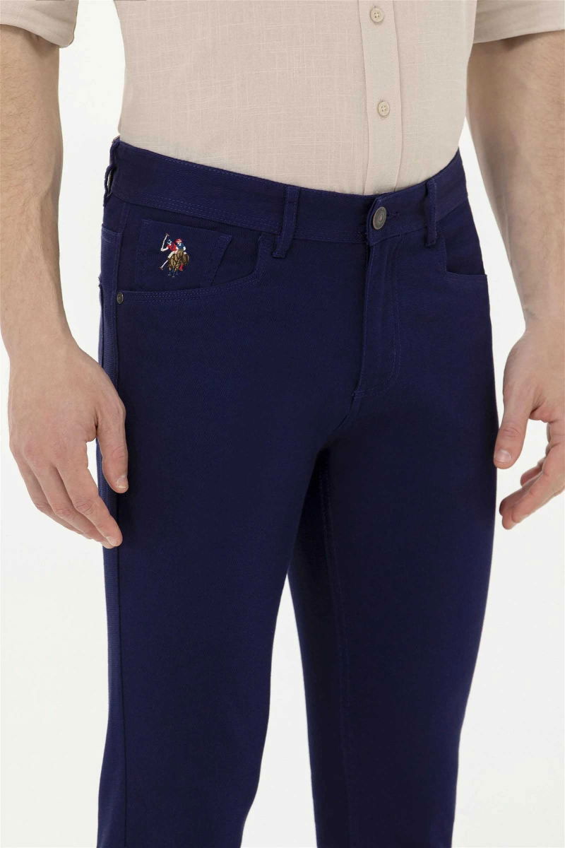 U.S. Polo Assn. Erkek Likralı Pantolon 1600040 Lacivert - 4