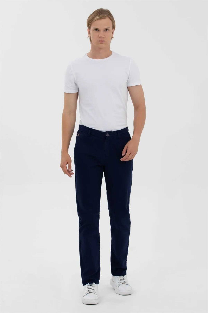U.S. Polo Assn. Erkek Pamuklu Pantolon 1600639 Lacivert - 1