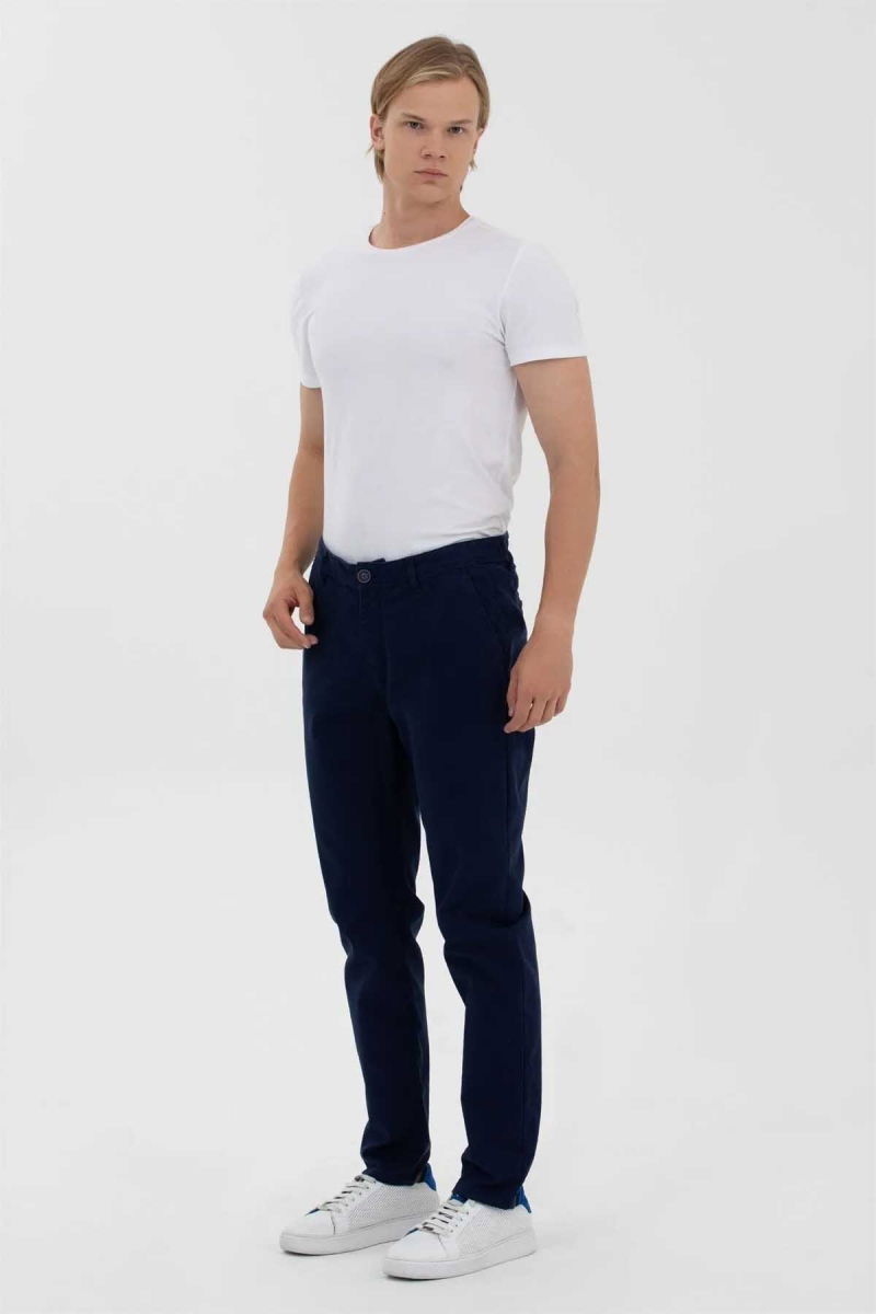 U.S. Polo Assn. Erkek Pamuklu Pantolon 1600639 Lacivert - 2
