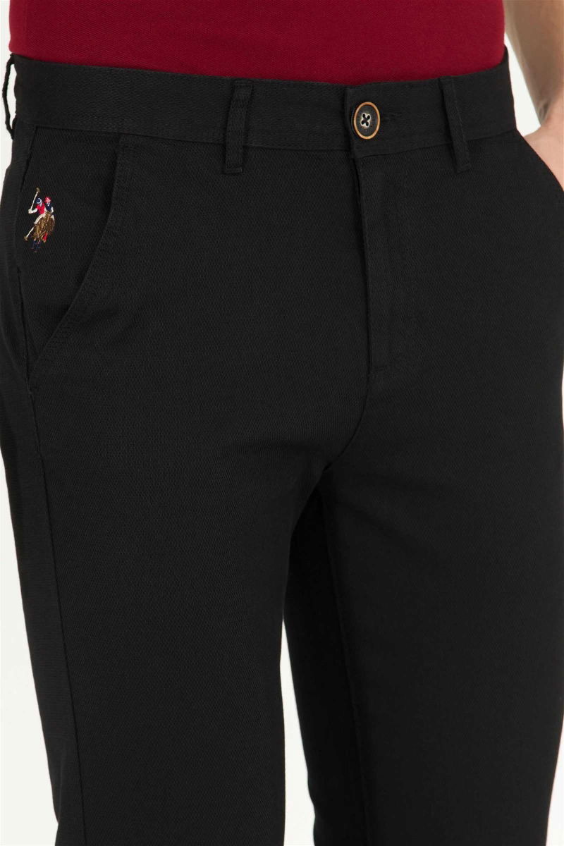 U.S. Polo Assn. Erkek Pamuklu Pantolon 1600639 Siyah - 4