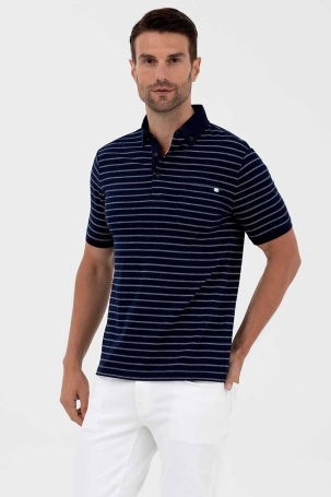 U.S. Polo Assn. Erkek Polo Yaka T-Shirt 1573730 Lacivert - 2