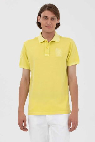 U.S. Polo Assn. Erkek Regular Fit Polo Yaka T-Shirt 1573851 Açık Sarı 