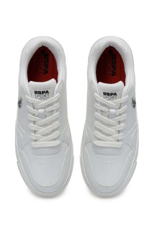 U.S. Polo Assn. Erkek Sampo 4Fx Sneaker Ayakkabı Beyaz - Laci - 2