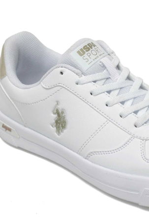 U.S. Polo Assn. Kadın Ellis 3Pr Sneaker Ayakkabı Beyaz - 7