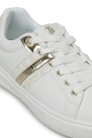 U.S. Polo Assn. Kadın Leslı 4 Fx Sneaker Ayakkabı Beyaz - 3