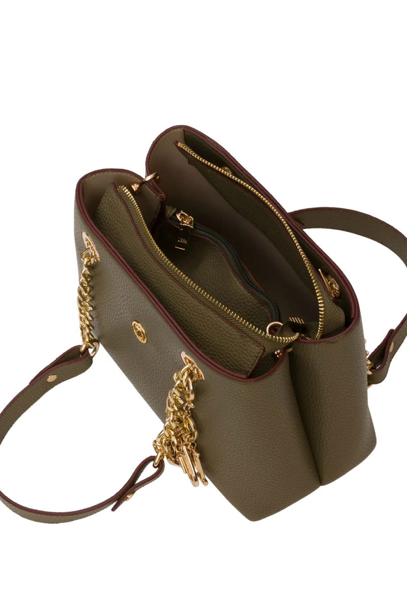 U.S. Polo Assn. Kadın Omuz Çantası US25539 Haki - 4