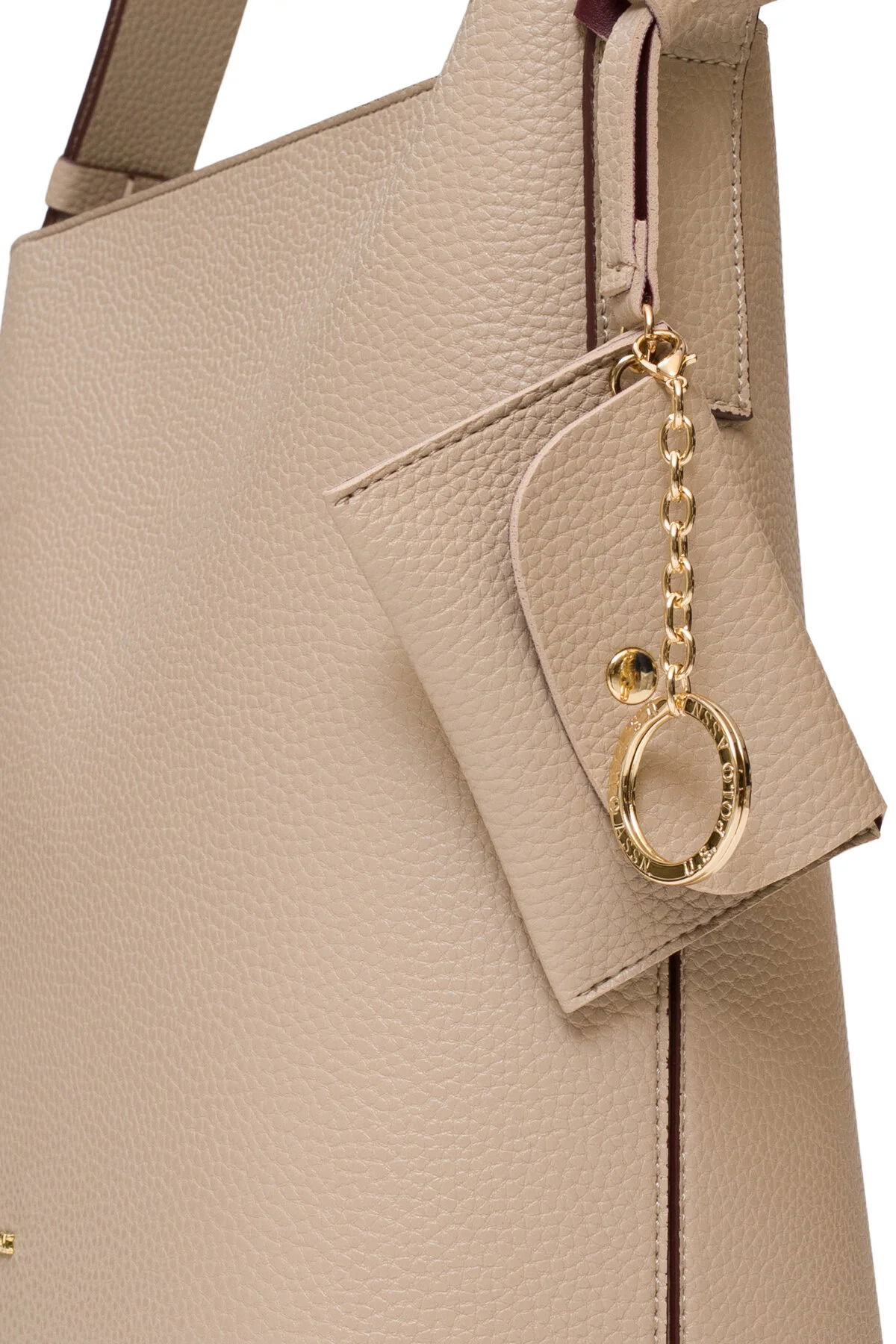 U.S. Polo Assn. Kadın Omuz Çantası Us25545 Bej-Bordo - 2