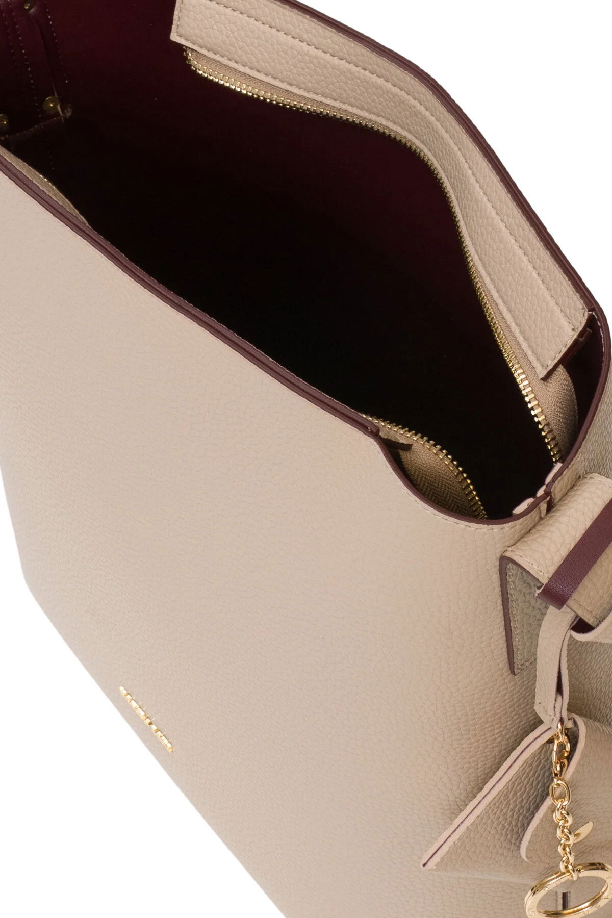 U.S. Polo Assn. Kadın Omuz Çantası Us25545 Bej-Bordo - 3