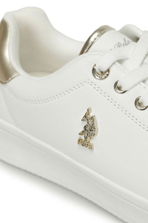 U.S. Polo Assn. Kadın Pelo 4Fx Sneaker Ayakkabı Bej - 4