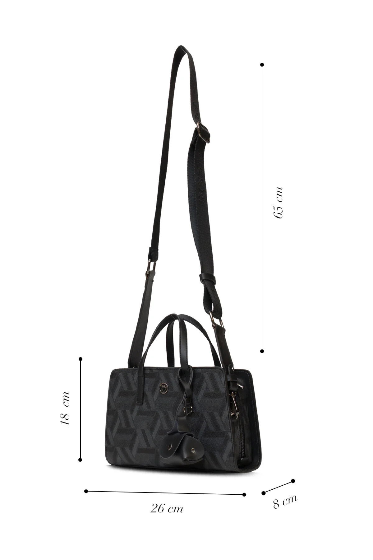 U.S. Polo Assn. Kadın Postacı Çantası US25507 Siyah - 5