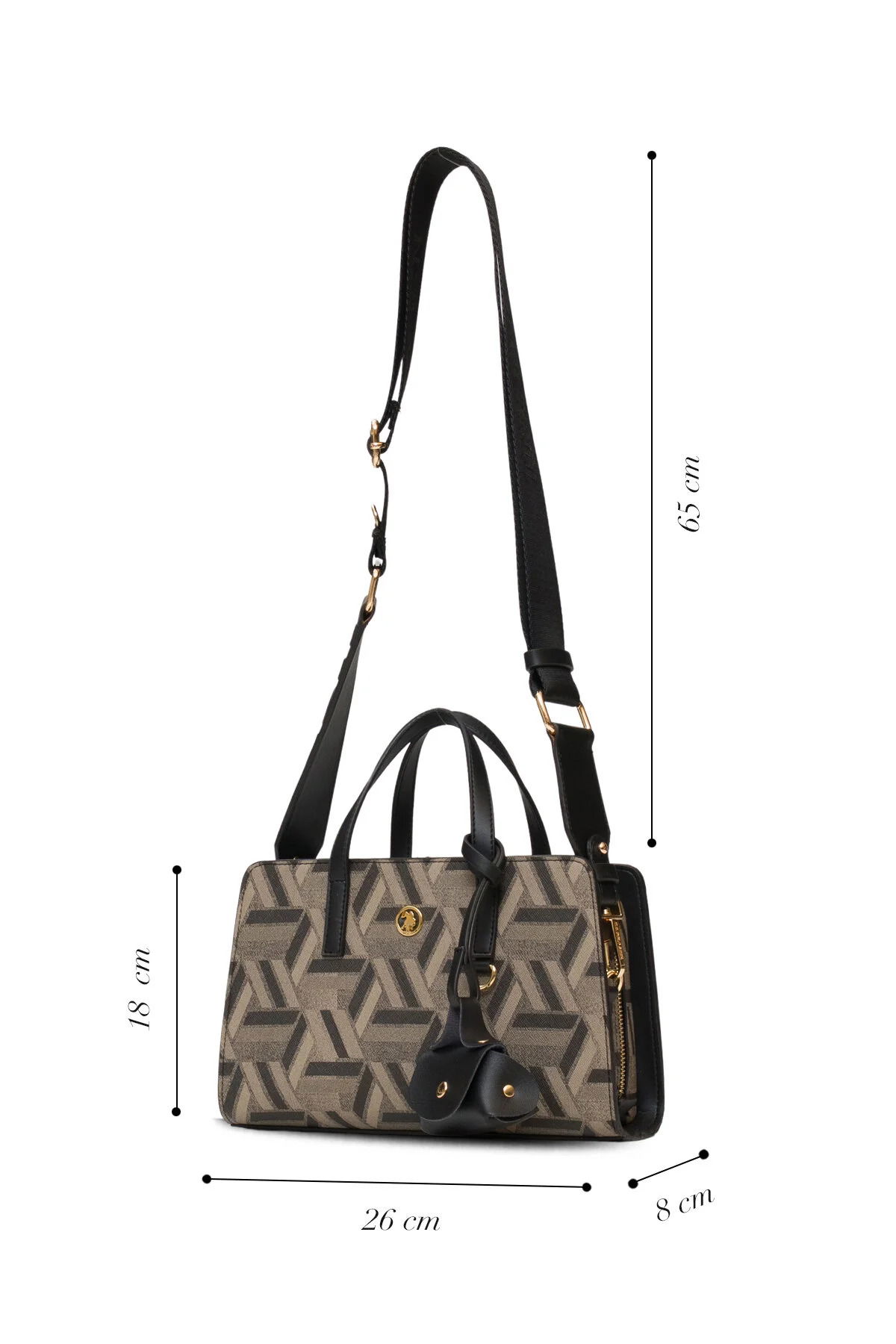 U.S. Polo Assn. Kadın Postacı Çantası US25507 Vizon - 5