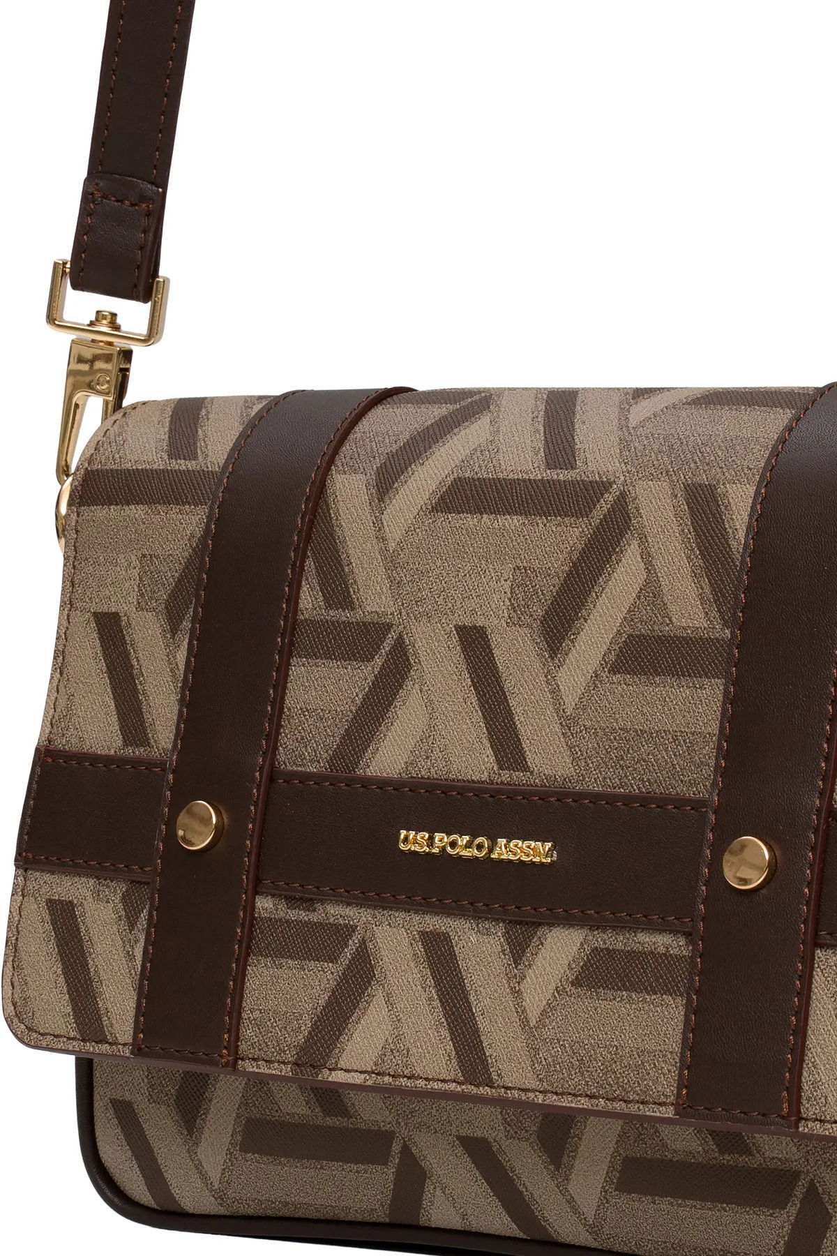 U.S. Polo Assn. Kadın Postacı Çantası US25514 Kahverengi - 3