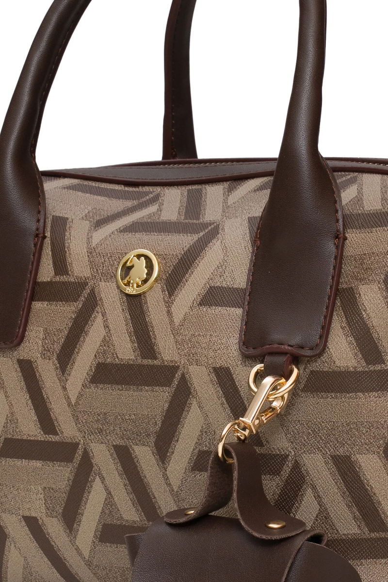 U.S. Polo Assn. Kadın Postacı Çantası US25525 Kahverengi - 3
