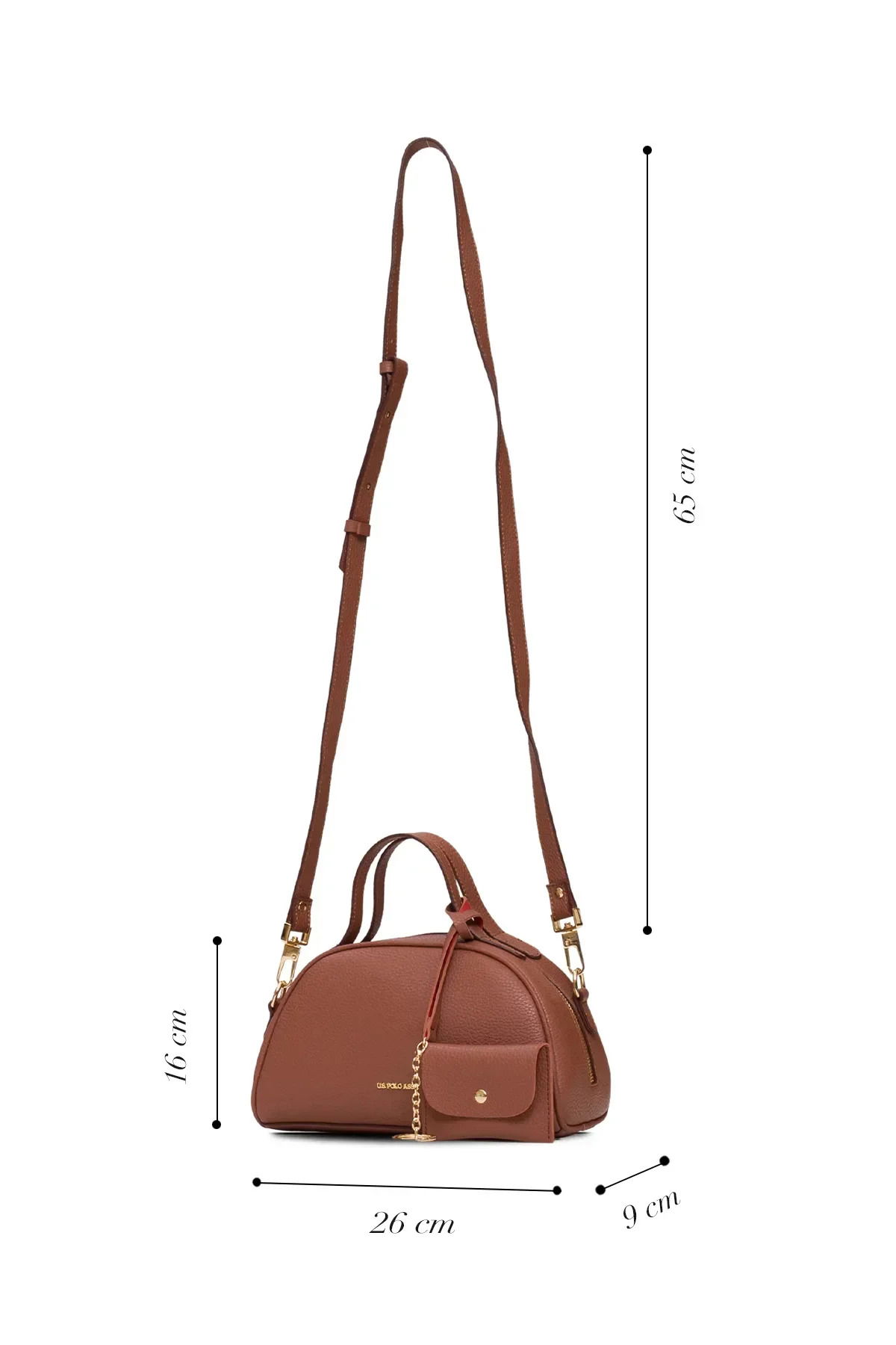 U.S. Polo Assn. Kadın Postacı Çantası US25547 Taba - 5