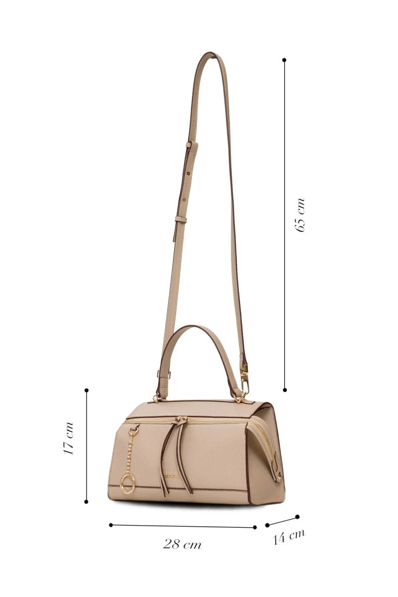U.S. Polo Assn. Kadın Postacı Çantası US25556 Bej-Bordo - 5